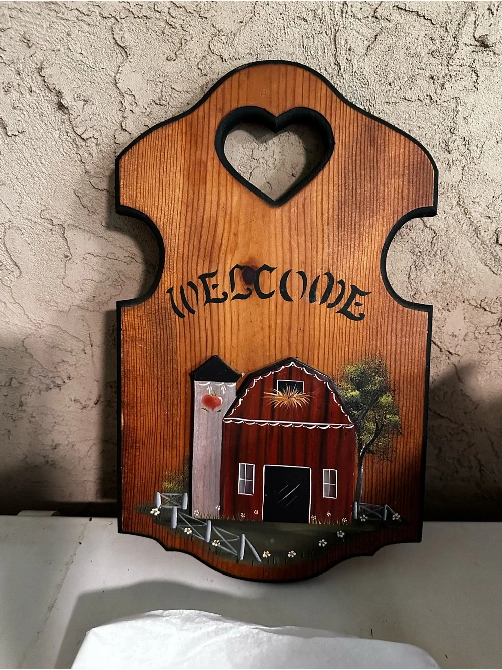 Rustic Red Barn Welcome Wood Wall Decor